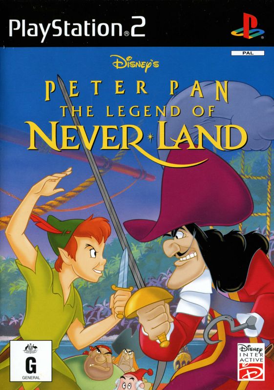 Peter Pan box art for Playstation 2